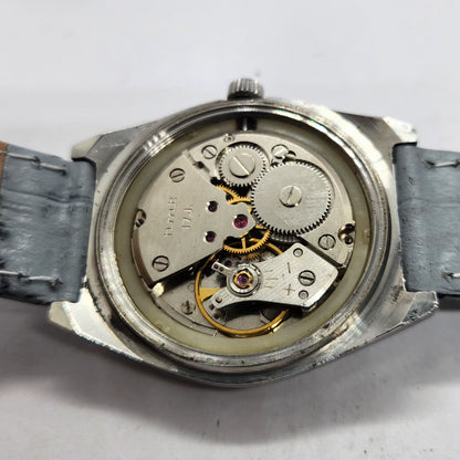 Vintage Original HMT Sandeep Hand Winding 17 Jewels Off White Face Men's Wrist Watch HM14