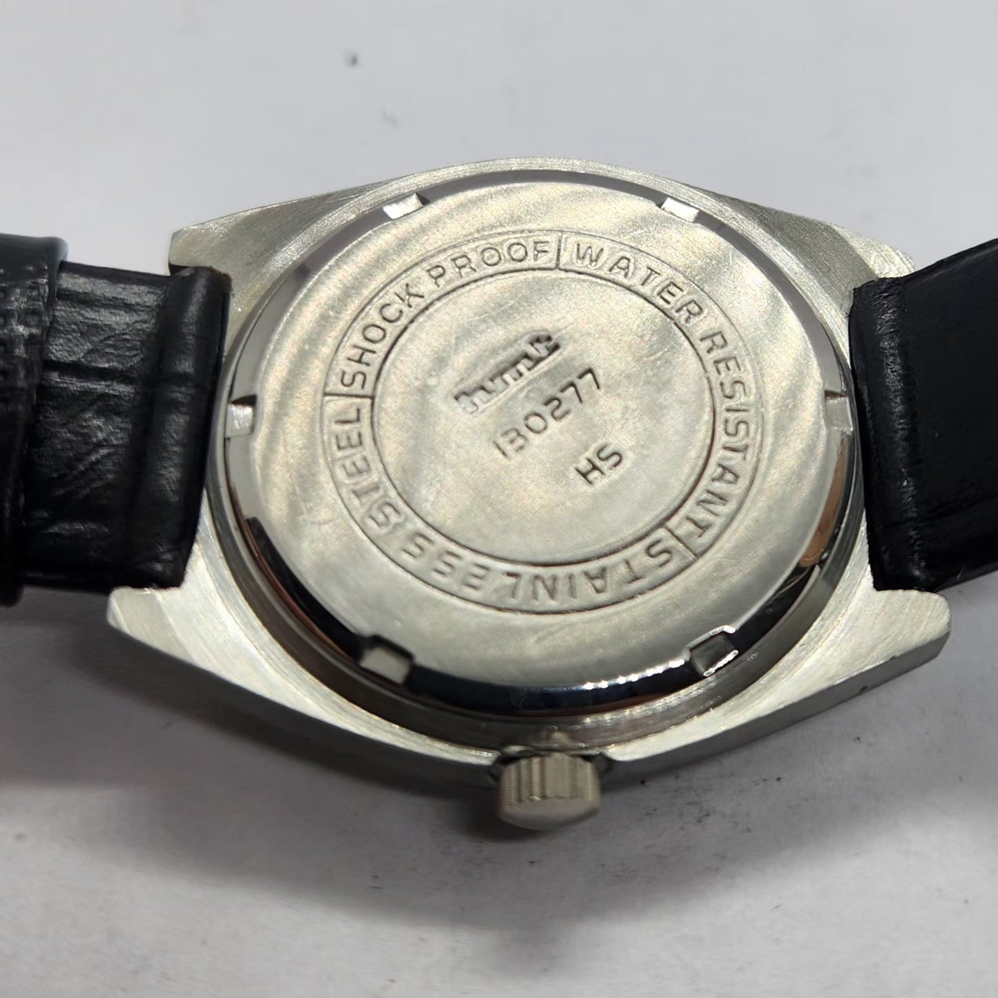 Vintage Original HMT Rohit Hand Winding 17 Jewels Black Face Men's Wrist Watch HM18