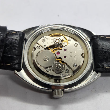 Vintage Original HMT Chirag Hand Winding 17 Jewels Brown Face Men's Wrist Watch HM19