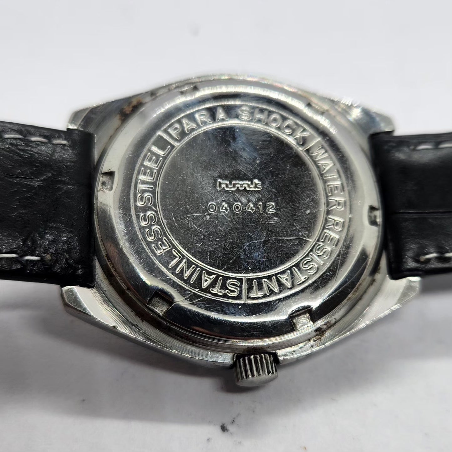Vintage Original HMT Chirag Hand Winding 17 Jewels Brown Face Men's Wrist Watch HM21