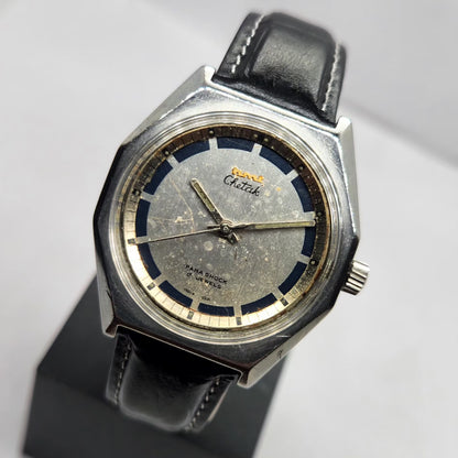 Vintage Original HMT Chetak Hand Winding 17 Jewels Silver Face Men's Wrist Watch HM23