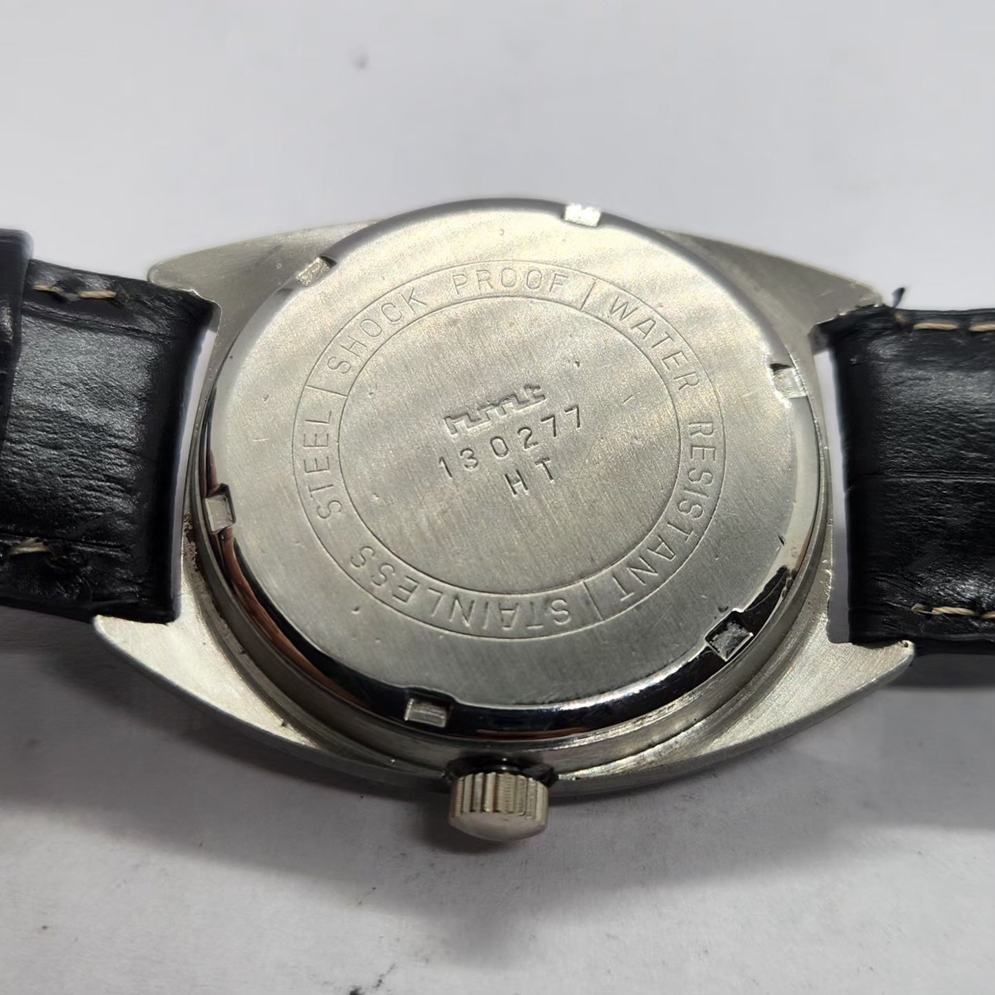 Vintage Original HMT Vijay Hand Winding 17 Jewels Brown Face Men's Wrist Watch HM24