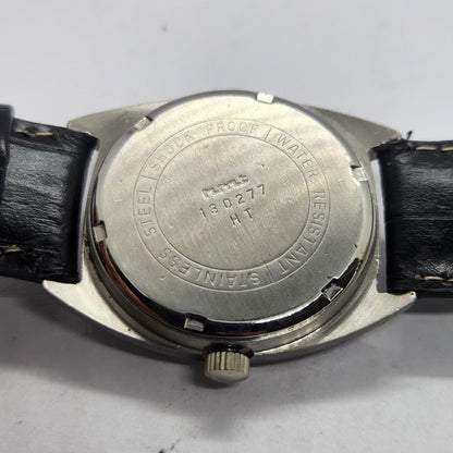 Vintage Original HMT Vijay Hand Winding 17 Jewels Brown Face Men's Wrist Watch HM24