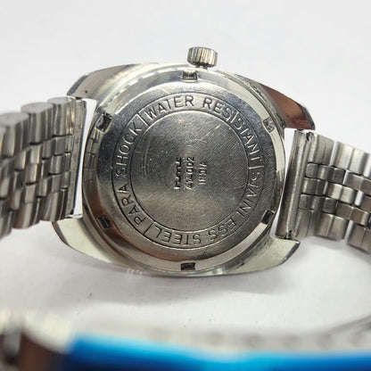 Vintage Original HMT Vijay Hand Winding 17 Jewels Silver Face Men's Wrist Watch HM26