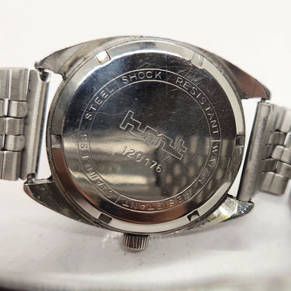 Vintage Original HMT Avinash Hand Winding 17 Jewels Cream Face Men's Wrist Watch HM28