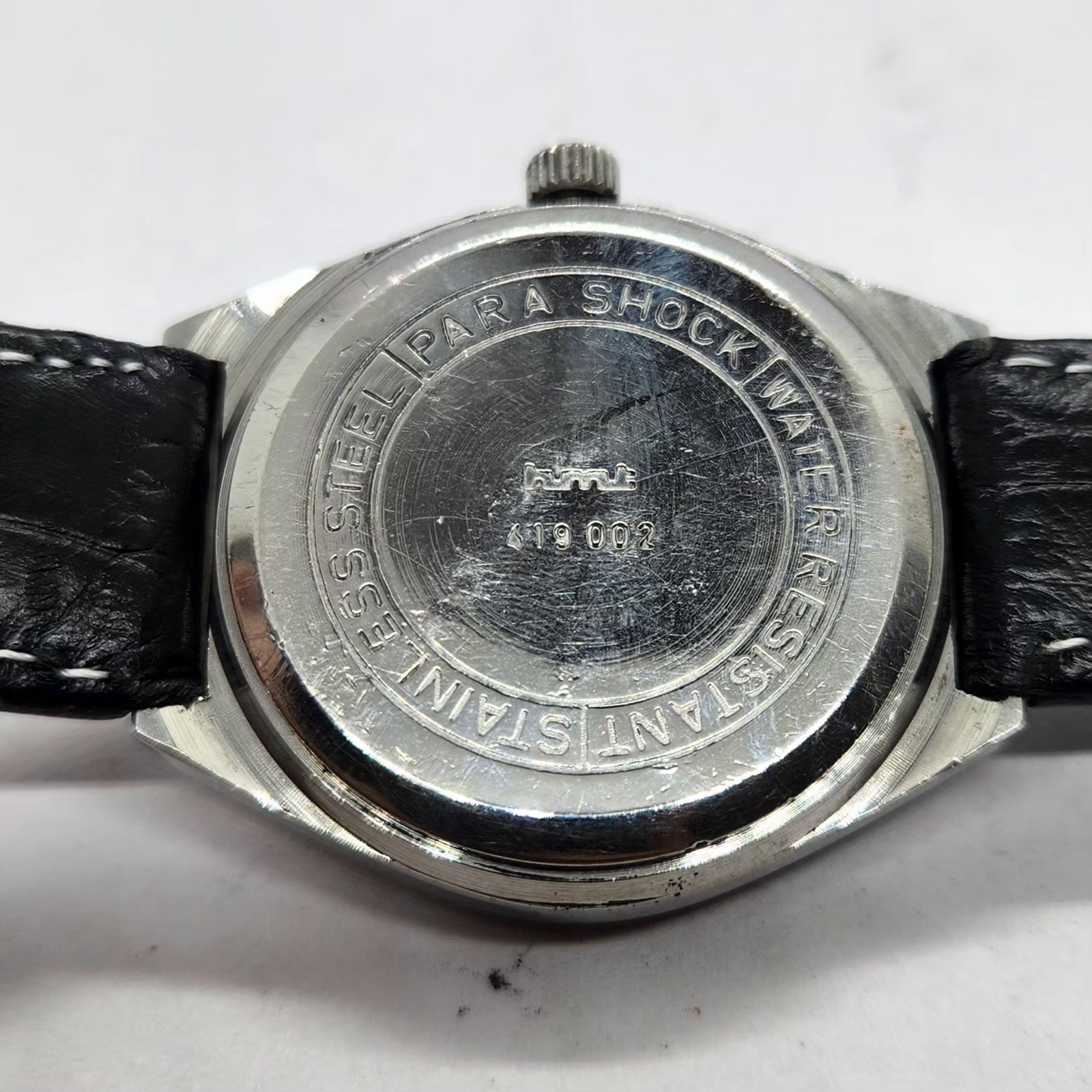 Vintage Original HMT Maurya Hand Winding 17 Jewels Gold Face Men's Wrist Watch HM33