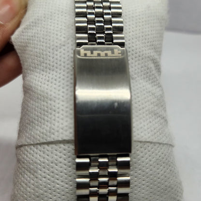 Vintage Original HMT Sandeep Hand Winding 17 Jewels Black Face Men's Wrist Watch HM34