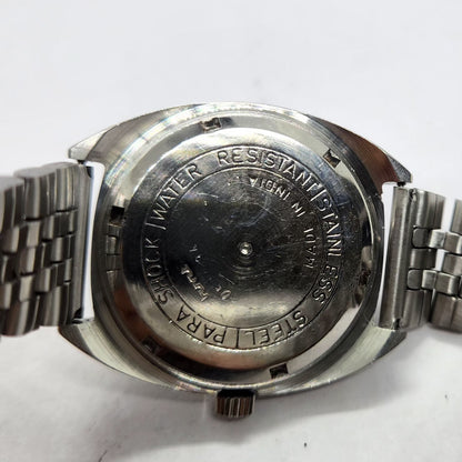 Vintage Original HMT Kohinoor Hand Winding 17 Jewels Grey Face Men's Wrist Watch HM35