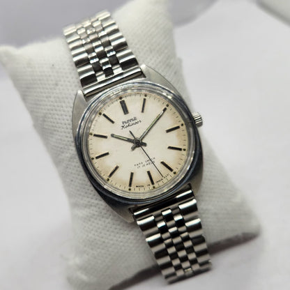 Vintage Original HMT Kohinoor Hand Winding 17 Jewels Off white Face Men's Wrist Watch HM37