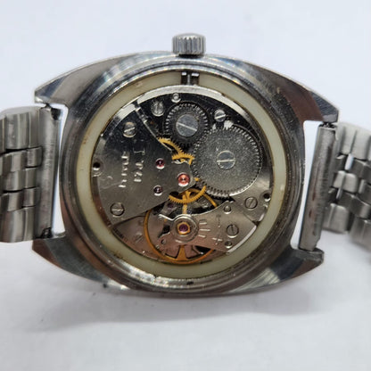 Vintage Original HMT Kohinoor Hand Winding 17 Jewels Off white Face Men's Wrist Watch HM37