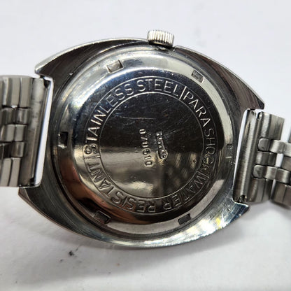 Vintage Original HMT Kohinoor Hand Winding 17 Jewels Black Face Men's Wrist Watch HM40