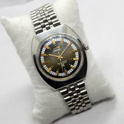 Vintage Original HMT Chirag Hand Winding 17 Jewels Brown Face Men's Wrist Watch HM41