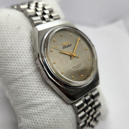 Vintage Original HMT Abhishek Hand Winding 17 Jewels Grey Face Men's Wrist Watch HM43