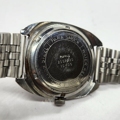 Vintage Original HMT Kohinoor Hand Winding 17 Jewels Off White Face Men's Wrist Watch HM46