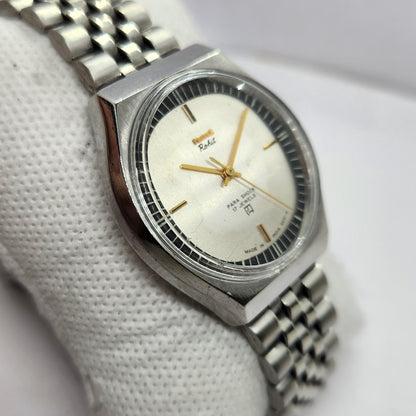 Vintage Original HMT Rohit Hand Winding 17 Jewels Silver Face Men's Wrist Watch HM47