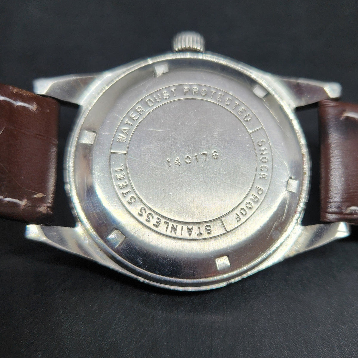 Vintage Original HMT Janata Hand Winding 17 Jewels Off White Face Men's Wrist Watch HM53