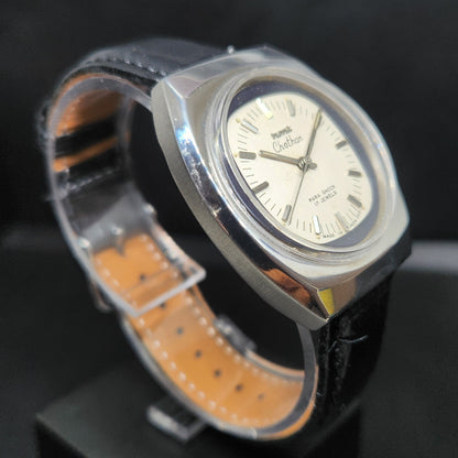 Vintage Original HMT Chethan Hand Winding 17 Jewels Silver Face Men's Wrist Watch HM54