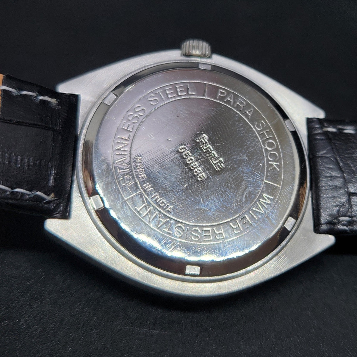 Vintage Original HMT Maurya Hand Winding 17 Jewels Gold Face Men's Wrist Watch HM57