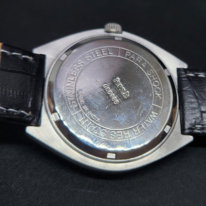 Vintage Original HMT Maurya Hand Winding 17 Jewels Gold Face Men's Wrist Watch HM57