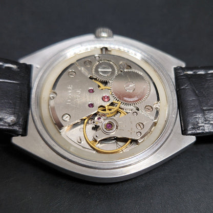 Vintage Original HMT Maurya Hand Winding 17 Jewels Gold Face Men's Wrist Watch HM57