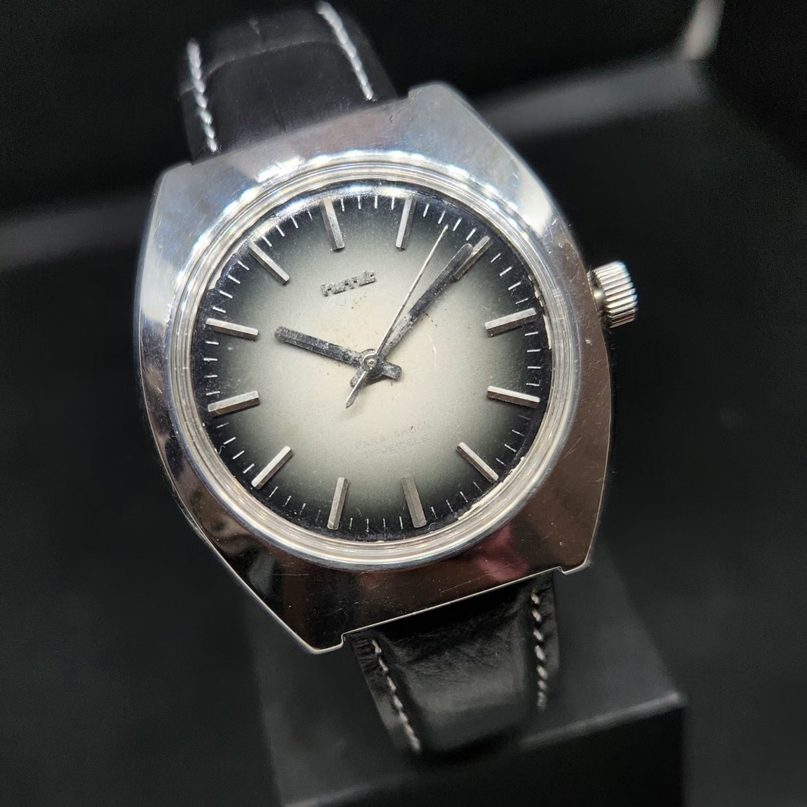 Vintage Original HMT Ajeet Hand Winding 17 Jewels Grey Face Men's Wrist Watch HM60