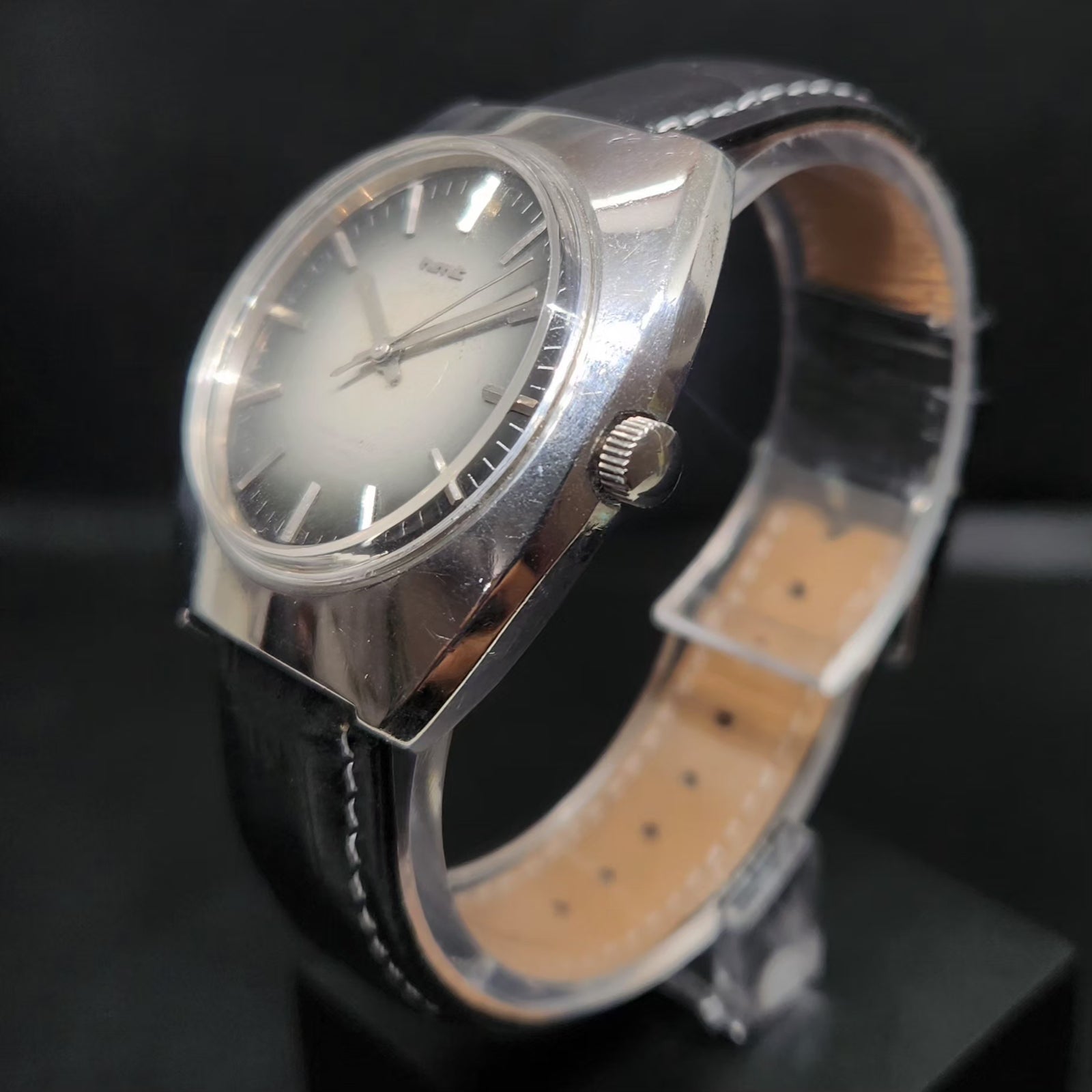 Vintage Original HMT Ajeet Hand Winding 17 Jewels Grey Face Men's Wrist Watch HM60
