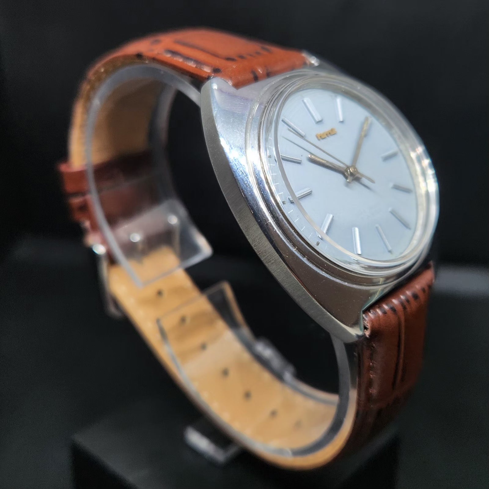 Vintage Original HMT Kohinoor Hand Winding 17 Jewels Grey Face Men's Wrist Watch HM63