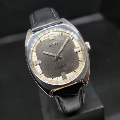 Vintage Original HMT Vijay Hand Winding 17 Jewels Grey Face Men's Wrist Watch HM67