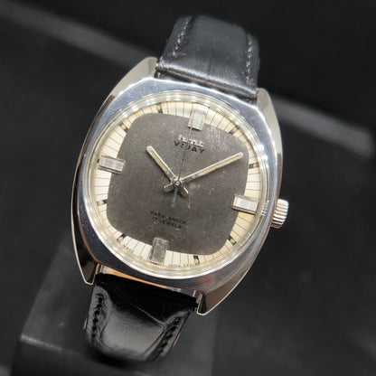 Vintage Original HMT Vijay Hand Winding 17 Jewels Grey Face Men's Wrist Watch HM67