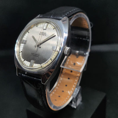 Vintage Original HMT Vijay Hand Winding 17 Jewels Grey Face Men's Wrist Watch HM67