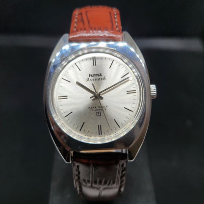 Vintage Original HMT Avinash Hand Winding 17 Jewels Silver Face Men's Wrist Watch HM69