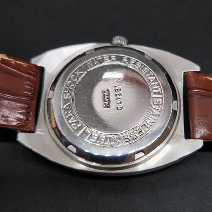Vintage Original HMT Avinash Hand Winding 17 Jewels Silver Face Men's Wrist Watch HM69