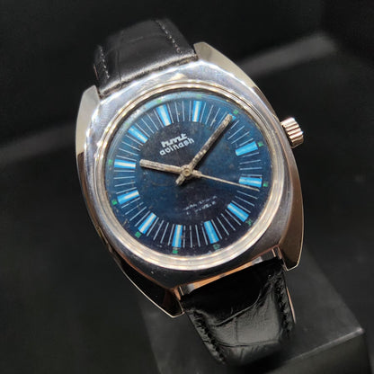 Vintage Original HMT Avinash Hand Winding 17 Jewels Blue Face Men's Wrist Watch HM70