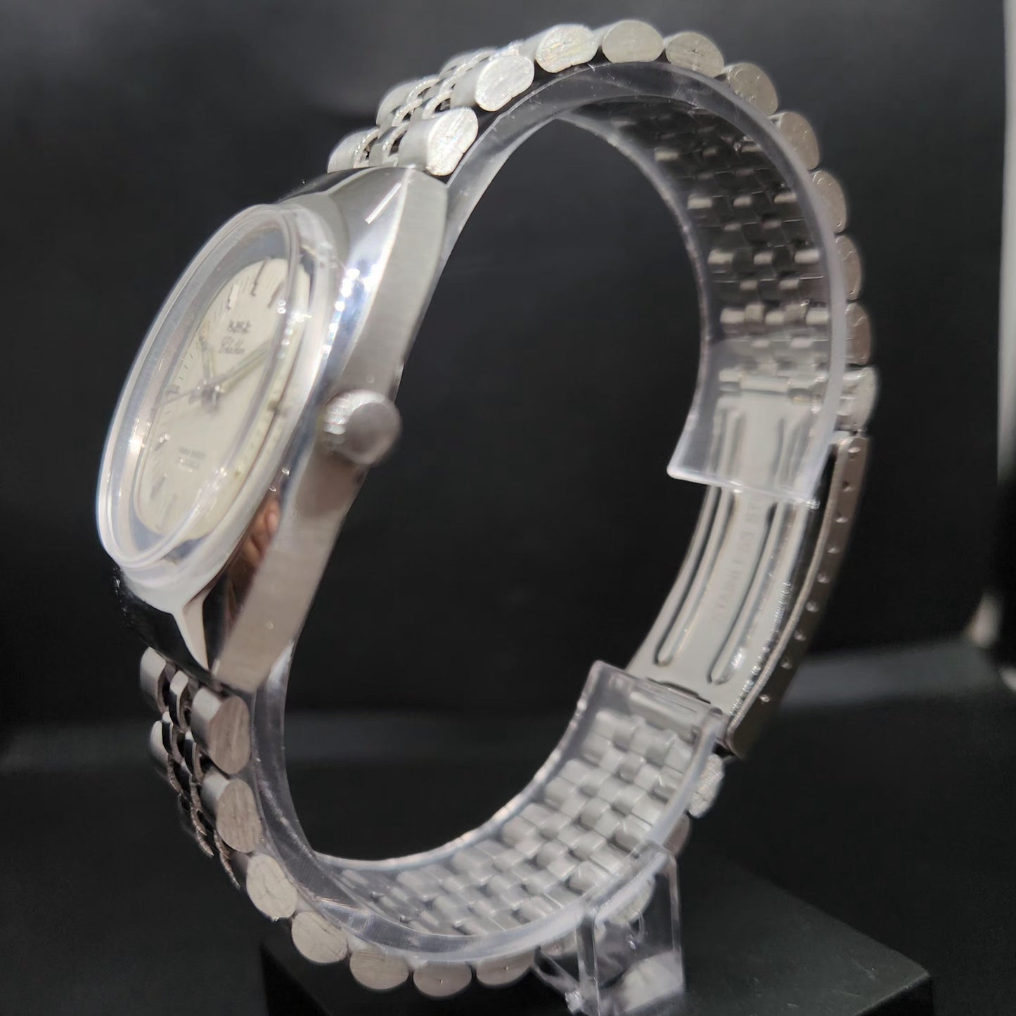 Vintage Original HMT Chethan Hand Winding 17 Jewels Silver Face Men's Wrist Watch HM71