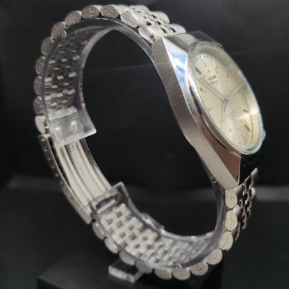 Vintage Original HMT Shreyas Hand Winding 17 Jewels Silver Face Men's Wrist Watch HM72