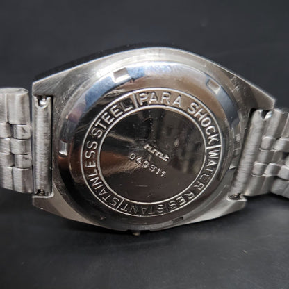 Vintage Original HMT Shreyas Hand Winding 17 Jewels Silver Face Men's Wrist Watch HM72