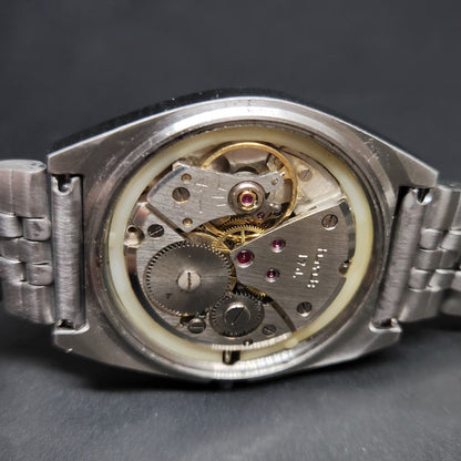 Vintage Original HMT Shreyas Hand Winding 17 Jewels Silver Face Men's Wrist Watch HM72