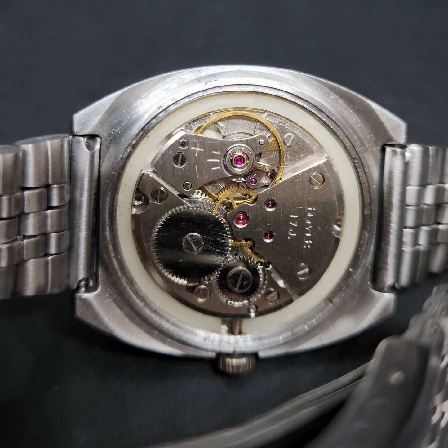 Vintage Original HMT Chethan Hand Winding 17 Jewels Gold Face Men's Wrist Watch HM72