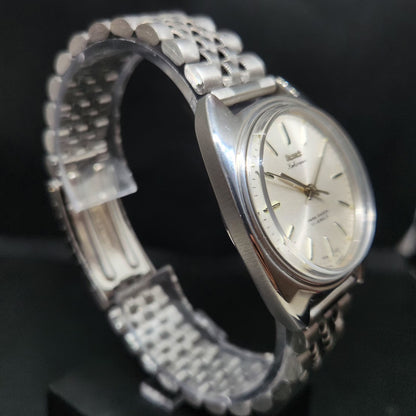 Vintage Original HMT Kohinoor Hand Winding 17 Jewels Silver Face Men's Wrist Watch HM73