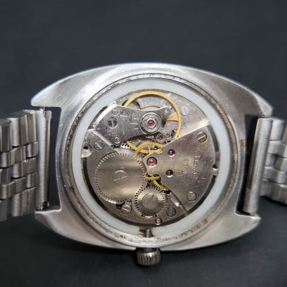 Vintage Original HMT Kohinoor Hand Winding 17 Jewels Silver Face Men's Wrist Watch HM73