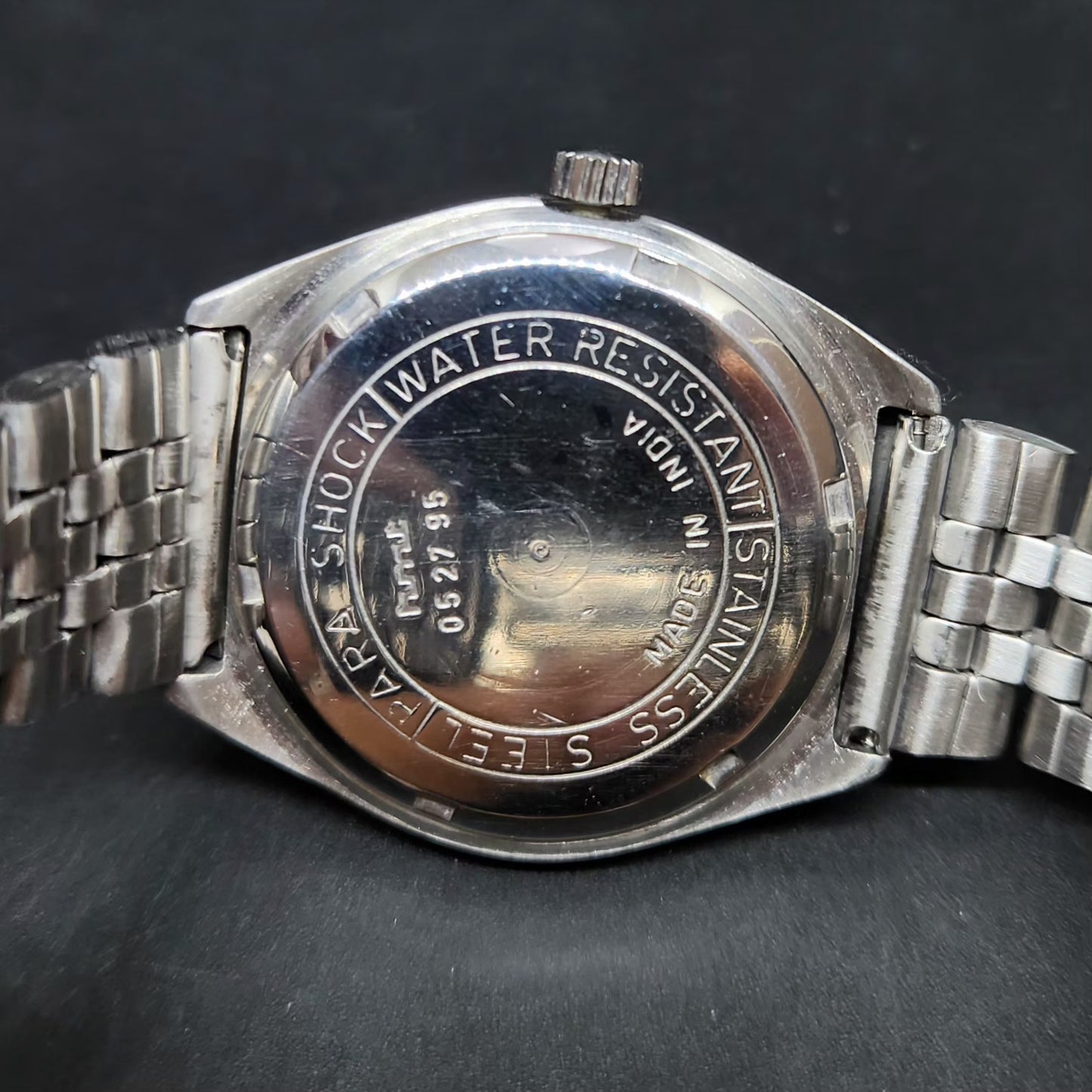 Vintage Original HMT Chethan Hand Winding 17 Jewels Gold Face Men's Wrist Watch HM78