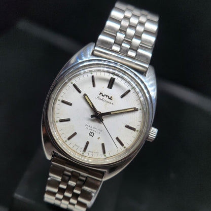 Vintage Original HMT Kohinoor Hand Winding 17 Jewels White Face Men's Wrist Watch HM79
