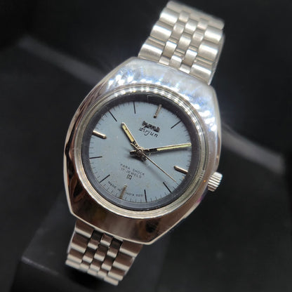 Vintage Original HMT Arjun Hand Winding 17 Jewels Grey Face Men's Wrist Watch HM80