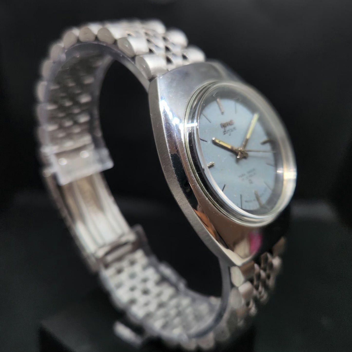 Vintage Original HMT Arjun Hand Winding 17 Jewels Grey Face Men's Wrist Watch HM80