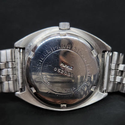 Vintage Original HMT Arjun Hand Winding 17 Jewels Grey Face Men's Wrist Watch HM80