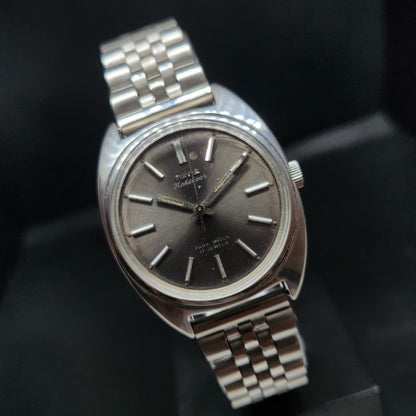 Vintage Original HMT Kohinoor Hand Winding 17 Jewels Grey Face Men's Wrist Watch HM81