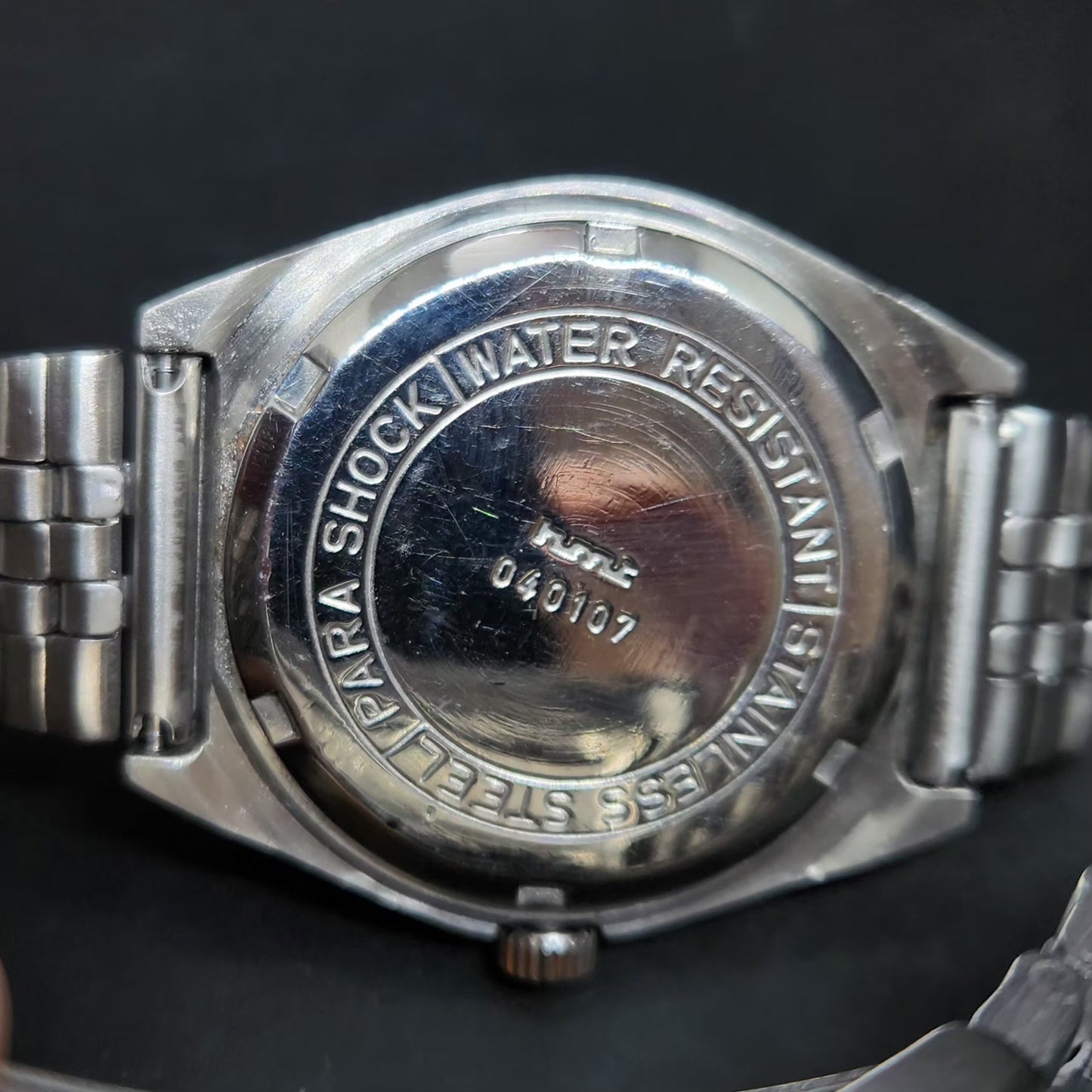 Vintage Original HMT Trisul Hand Winding 17 Jewels Purple Face Men's Wrist Watch HM83