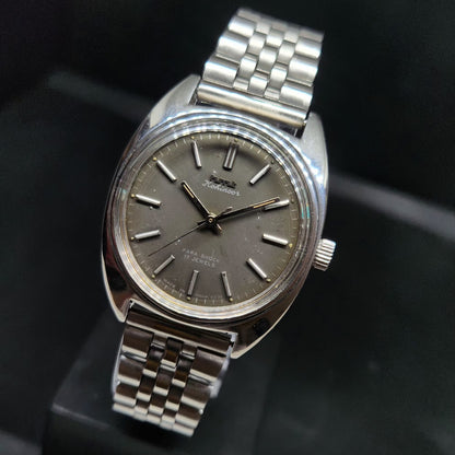 Vintage Original HMT Kohinoor Hand Winding 17 Jewels Grey Face Men's Wrist Watch HM85