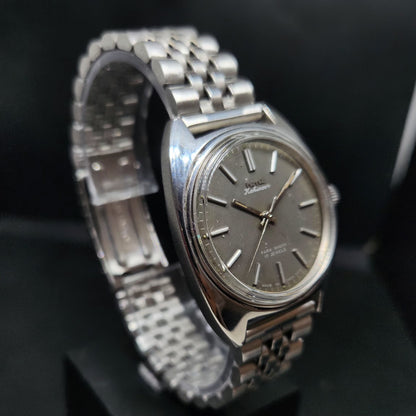 Vintage Original HMT Kohinoor Hand Winding 17 Jewels Grey Face Men's Wrist Watch HM85