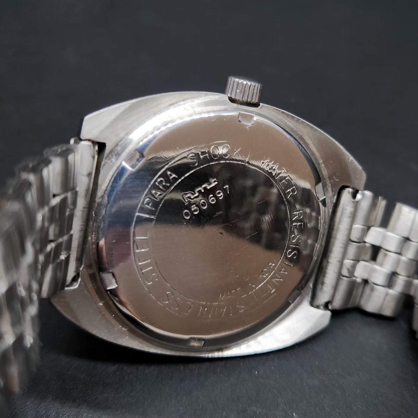 Vintage Original HMT Chethan Hand Winding 17 Jewels Silver Face Men's Wrist Watch HM71